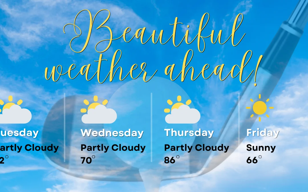 Beautiful Weather This Week!